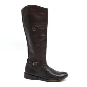 Frye Shirley Tall Brown Leather Boots 6.5